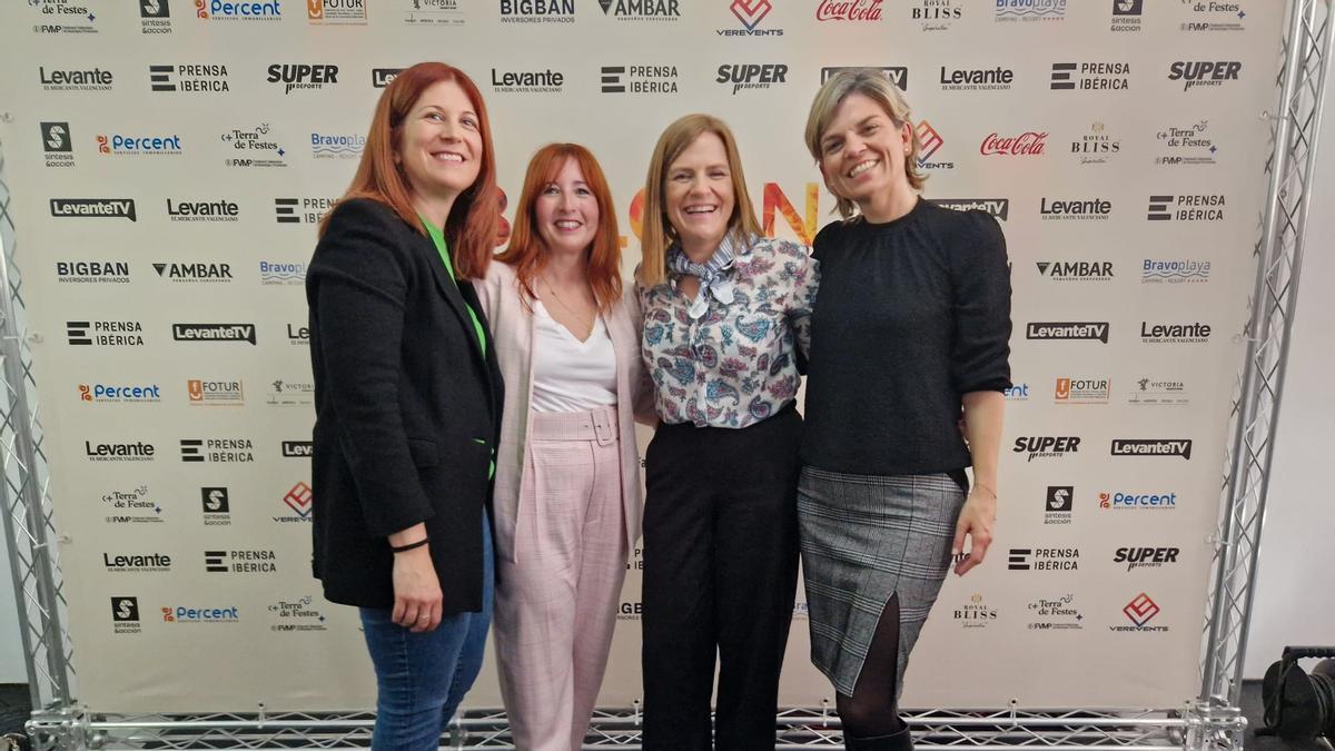 Andrea Escrivá, Jéssica Peña, Pilar Bernabé y Dámaris Ruano.