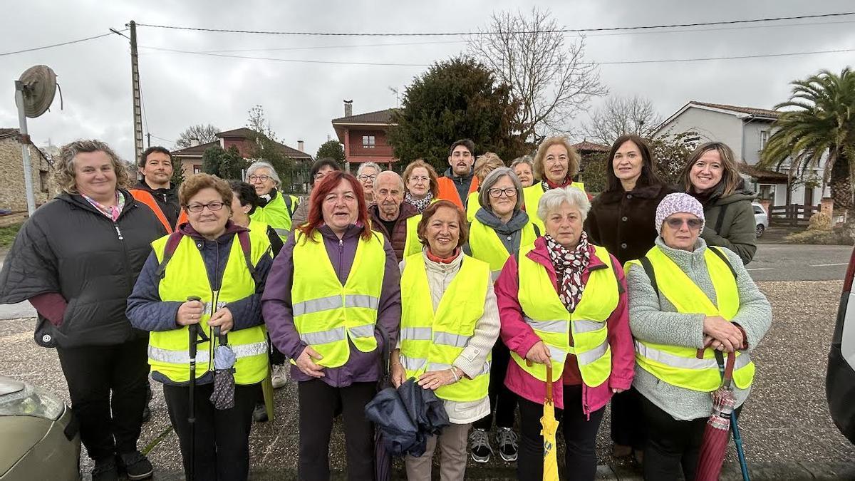 Los participantes en la actividad.