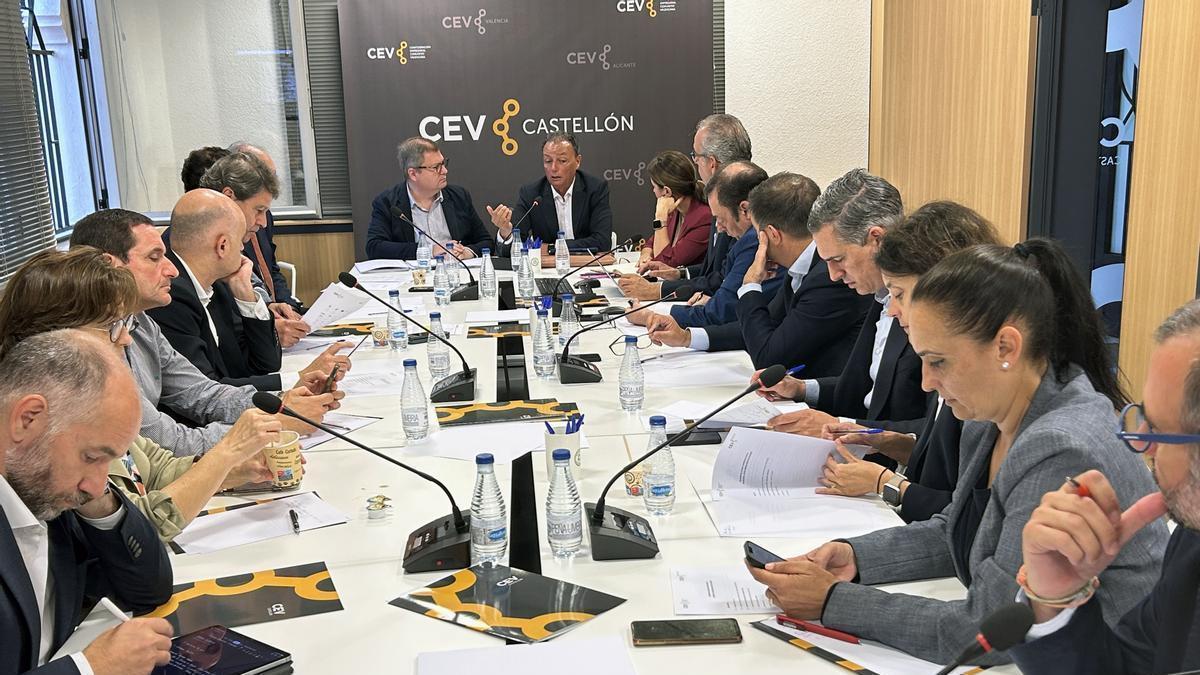 Reunión de la junta directiva de CEV Castellón.