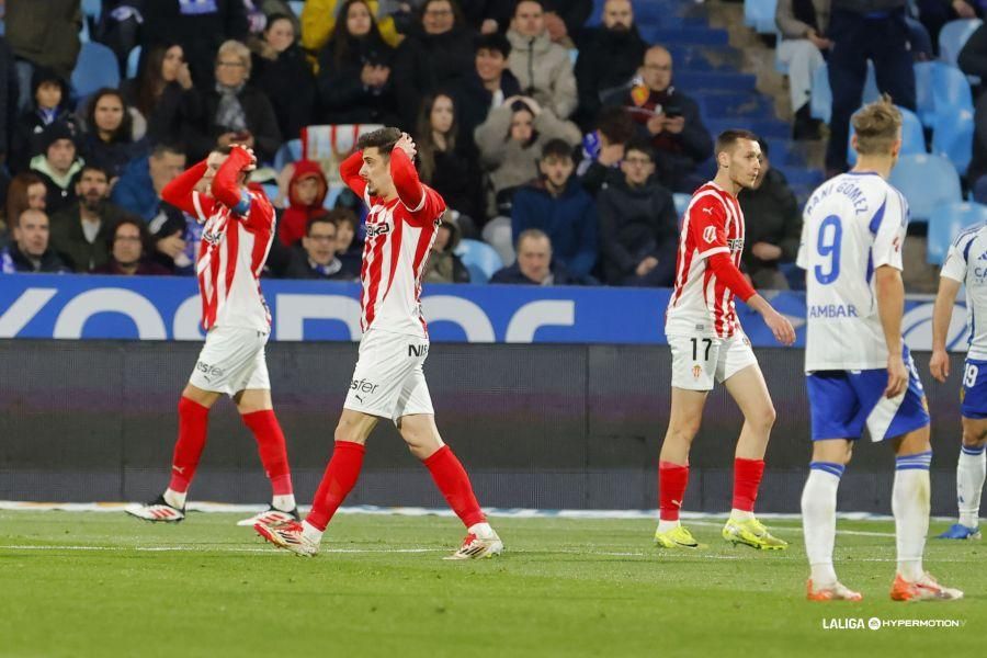 Así fue el partido entre el Sporting y el Zaragoza