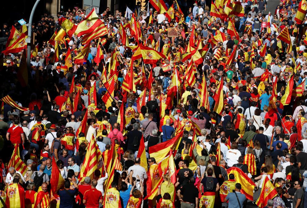 Manifestación en Barcelona por la unidad de España