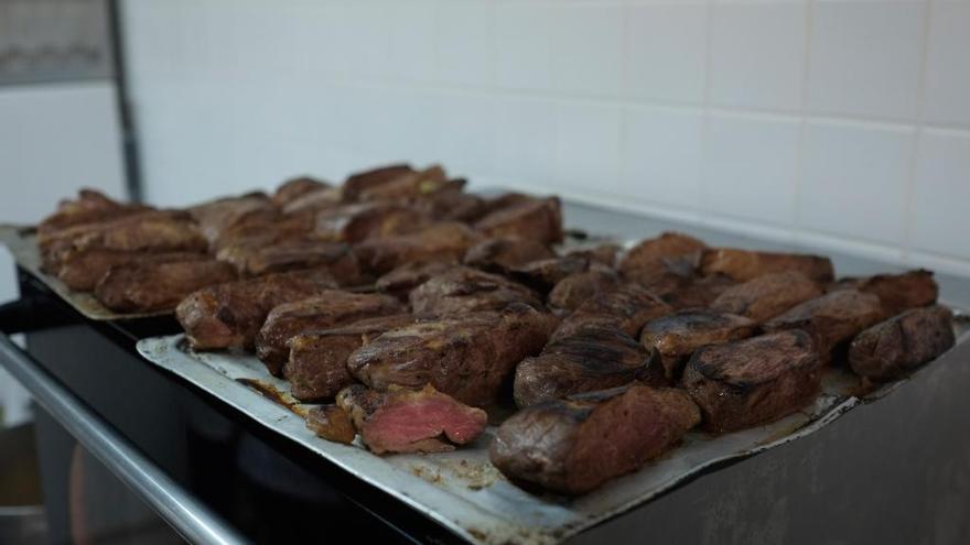 Carne de cerdo cocinada.
