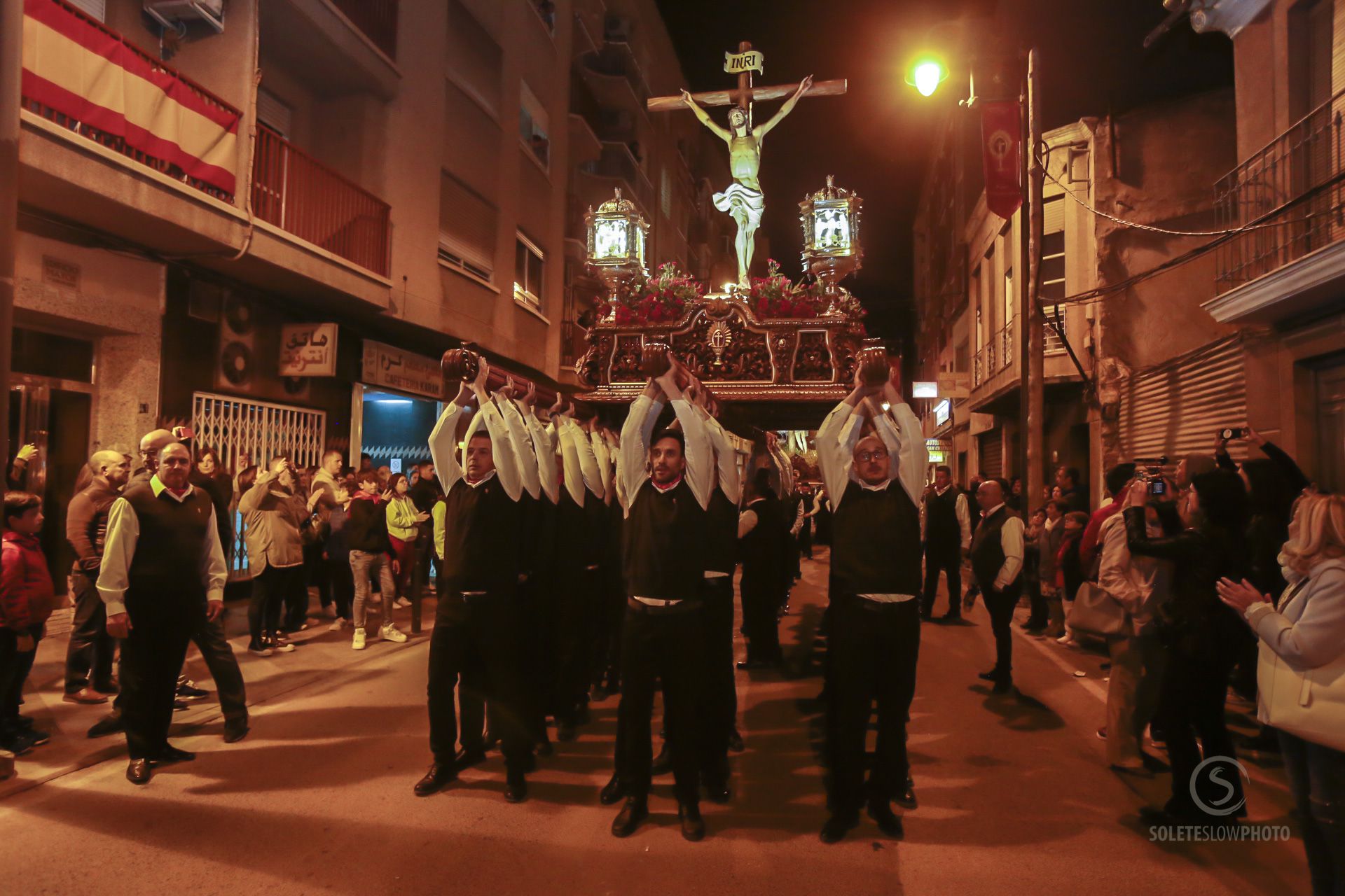 Las imágenes del encuentro del Paso Encarnado en Lorca