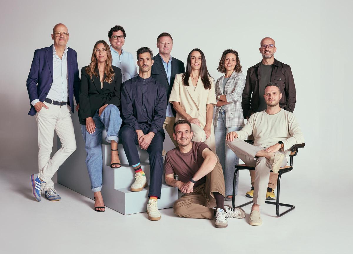 Los miembros de la candidatura encabezada por Carlos Sánchez.