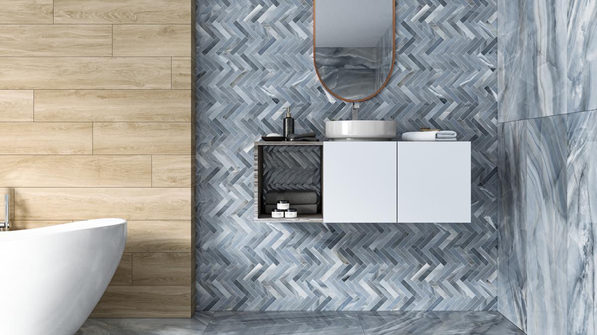 Ecoceramic une texturas con las series 'Helsinki' y 'Rodas'.