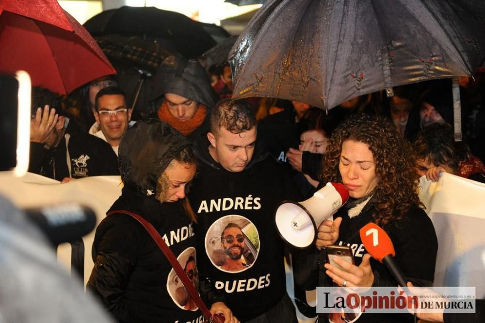 Protesta por la agresión a Andrés Martínez