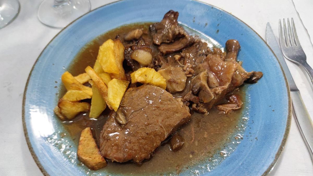 El fricandó de ternera gallega del restaurante Azul.