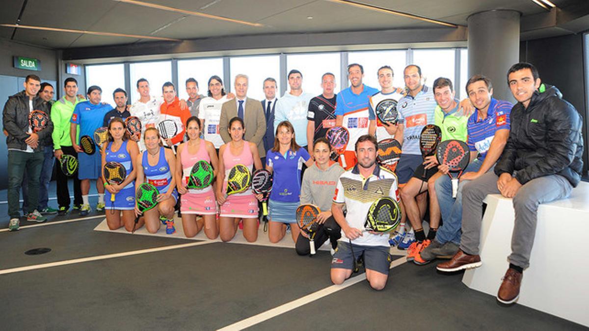 Los mejores jugadores de pádel del mundo, en la presentación del circuito en Madrid