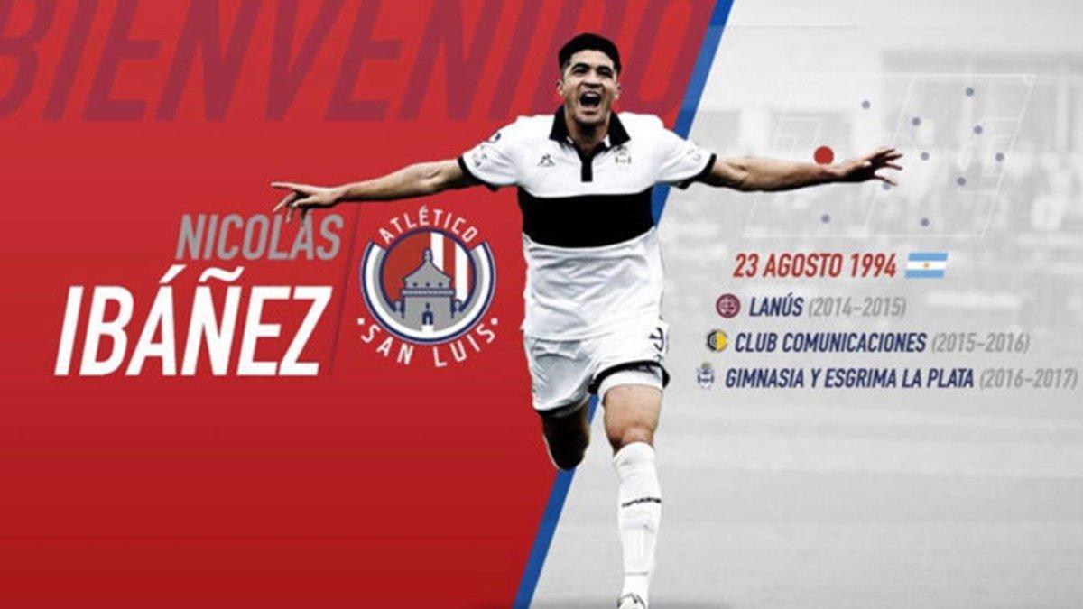 Así dio la bienvenida el San Luis a Nicolás Ibáñez