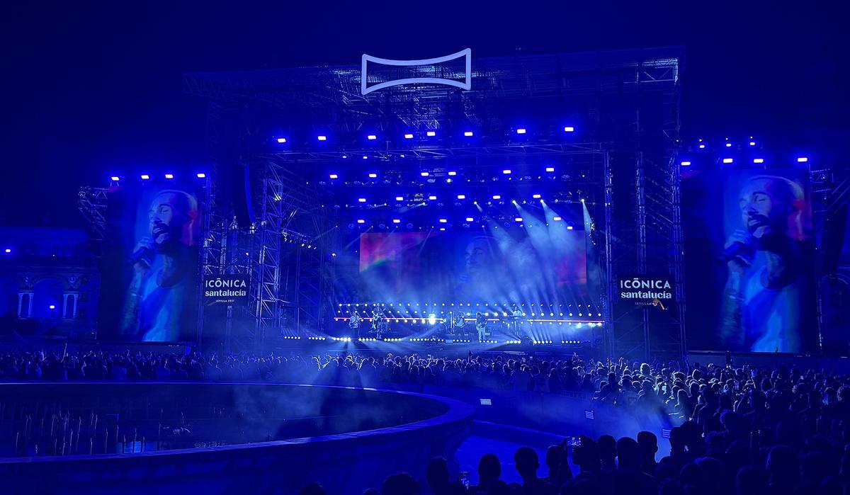 Las mejores imágenes de Maroon 5 en su debut en Icónica Santalucía Sevilla Fest