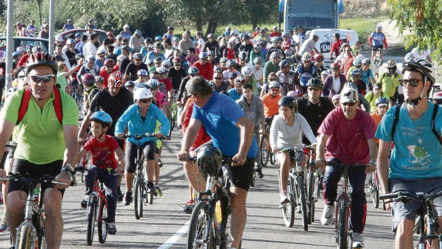 Una de las últimas ediciones del Día de la Bici en Zamora.