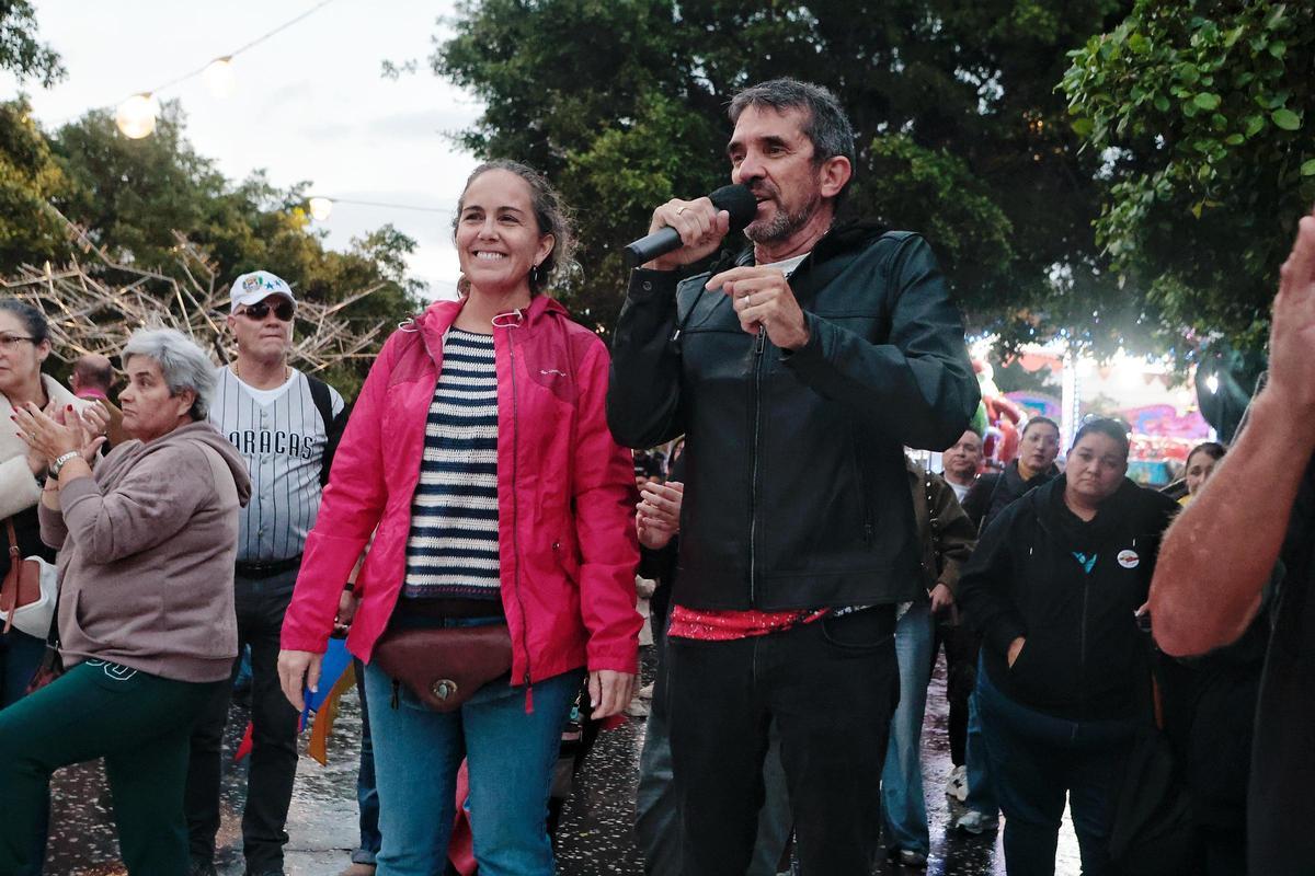 Concentración contra Maduro en plaza de España