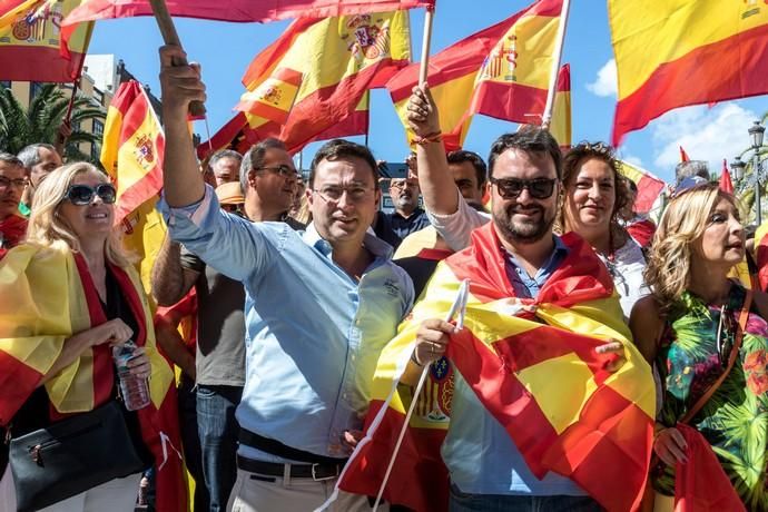 Concentración por la unidad de España en Santa Ana