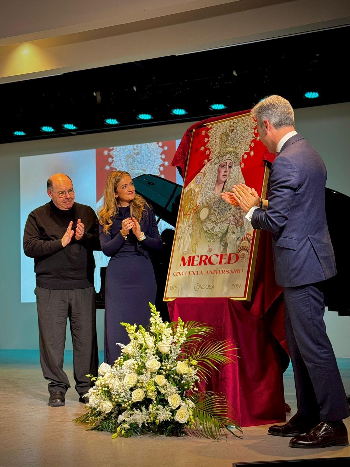 Presentación del cartel por el 50 aniversario de la bendición de la Virgen de la Merced.