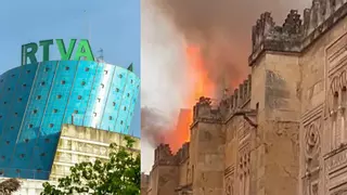 Canal Sur se defiende de las críticas por su cobertura del incendio de La Mezquita de Córdoba: "Es fácil hablar"