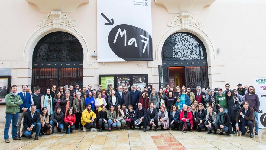 Foto de familia de los organizadores y colaboradores de la nueva edición del MaF.