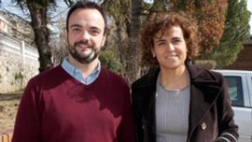 López Noguera, amb la vicepresidenta del Congrés Dolors Montserrat a Berga