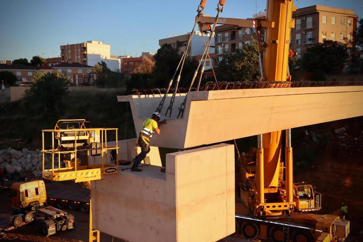 Colocación de la viga