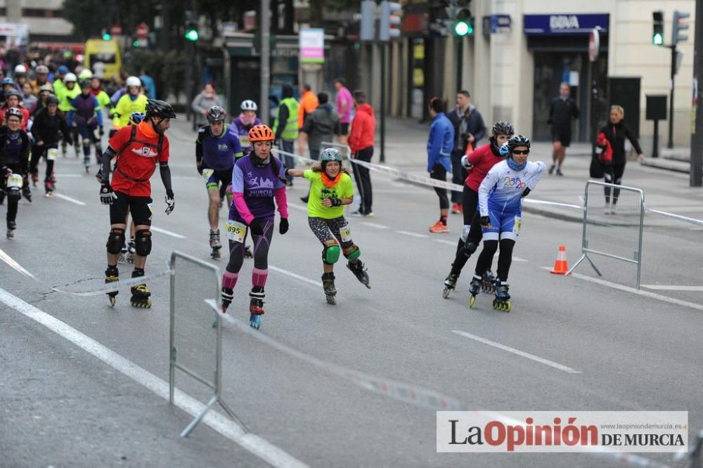 Murcia Maratón. Salida patinadores