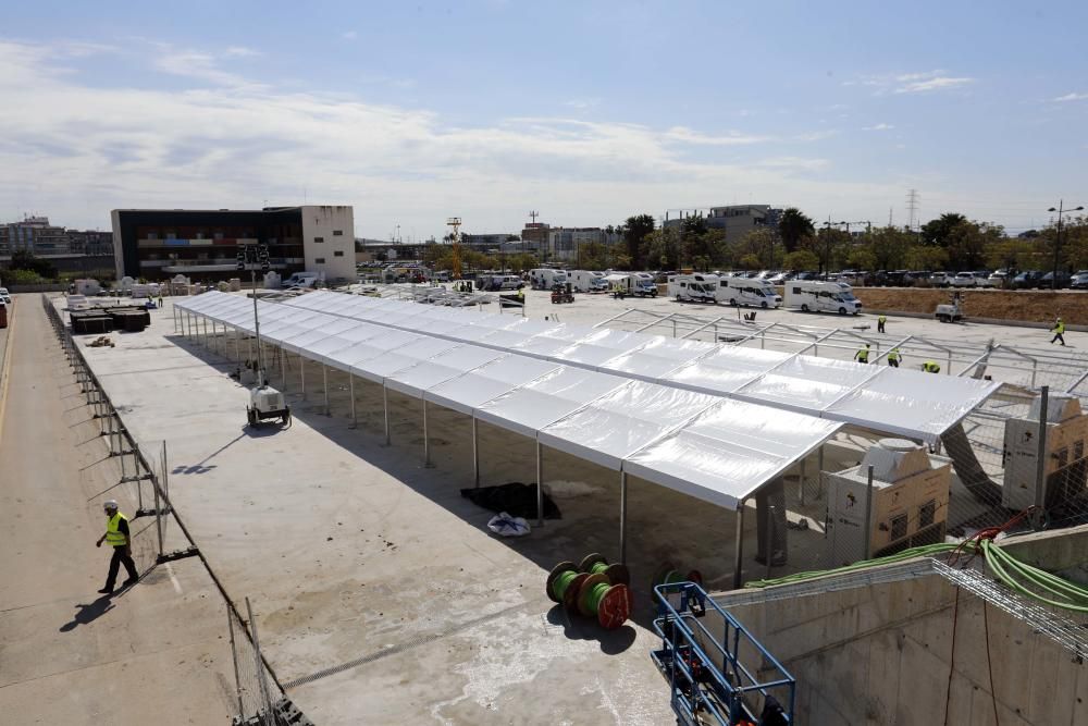 Así avanzan las obras del hospital de campaña