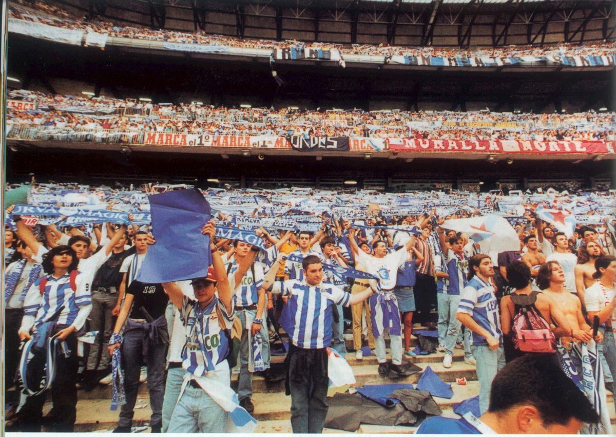 Gradas del Bernabéu aquel día