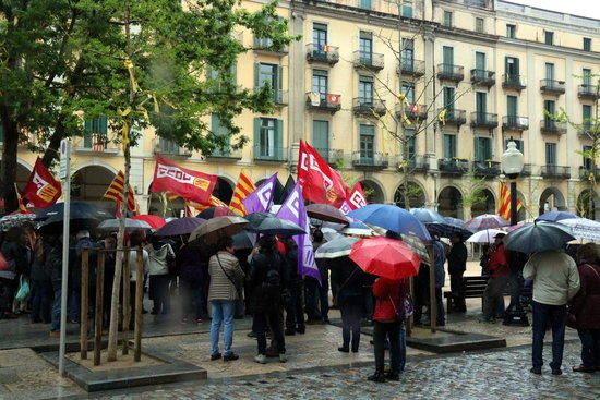 Manifestació pensionistes Girona