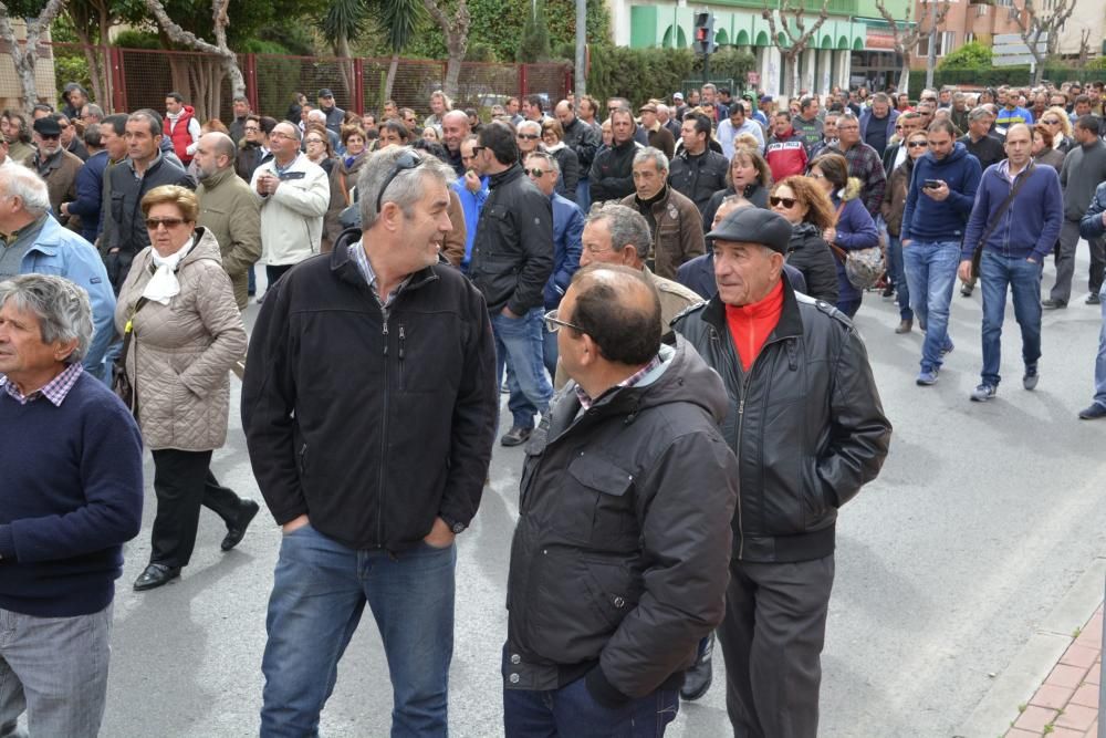 Manifestación en Murcia de los agricultores
