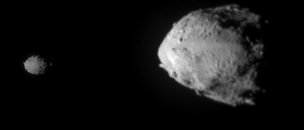El asteroide Dimorphos.