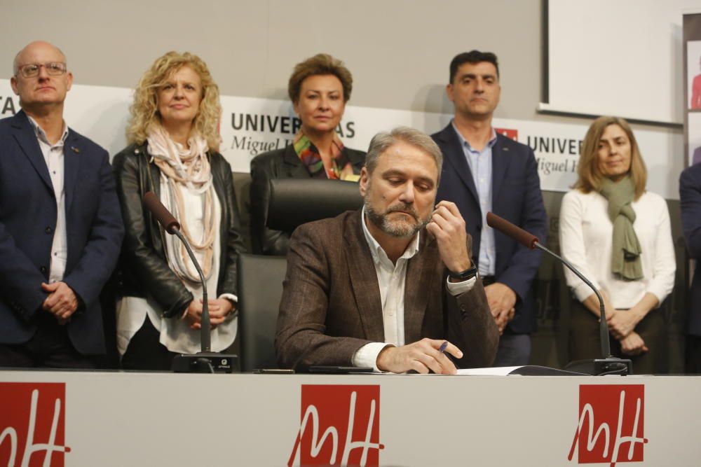 Primer acto del nuevo rector de la UMH