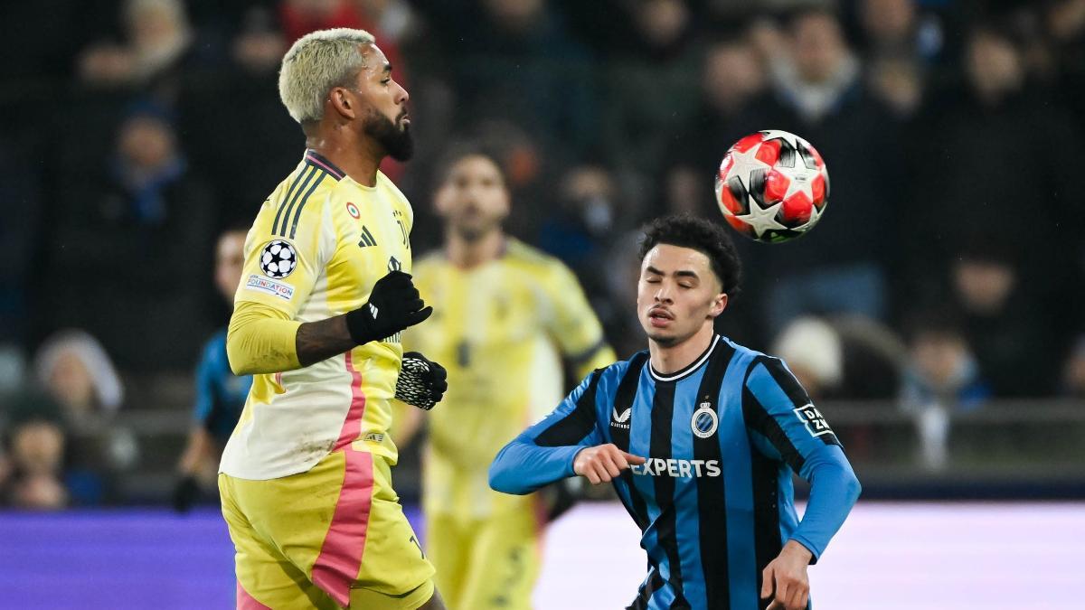 La Juventus empató con el Brujas en la séptima jornada de la Champions League