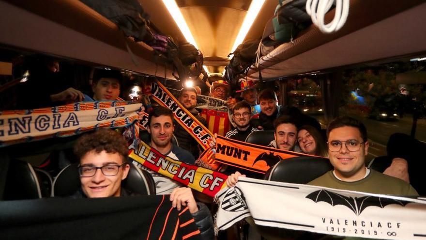 La afición, de camino a Italia para ver el Atalanta-Valencia