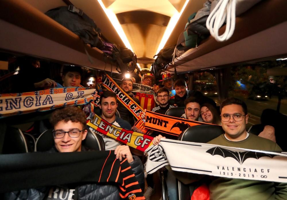 La afición, de camino a Italia para ver al VCF