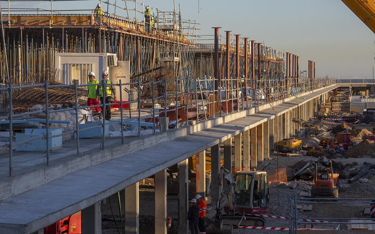 Obras en el Port Olímpic, el futuro balcón gastronómico