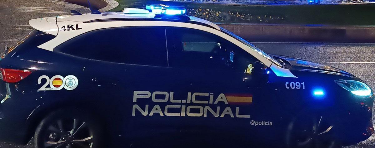 Vehículo de la Policía Nacional.