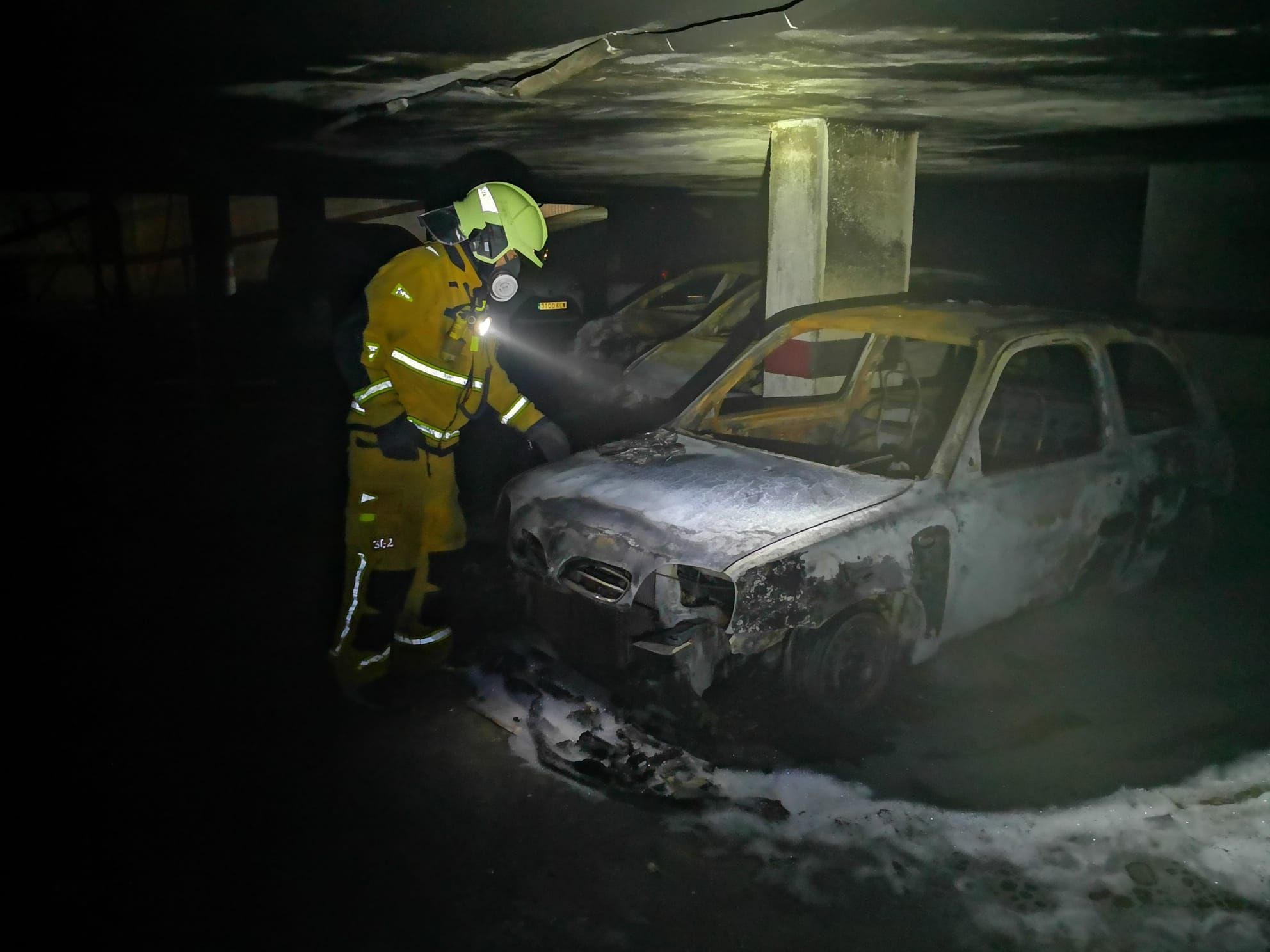 Brand in einer Garage in Palma de Mallorca