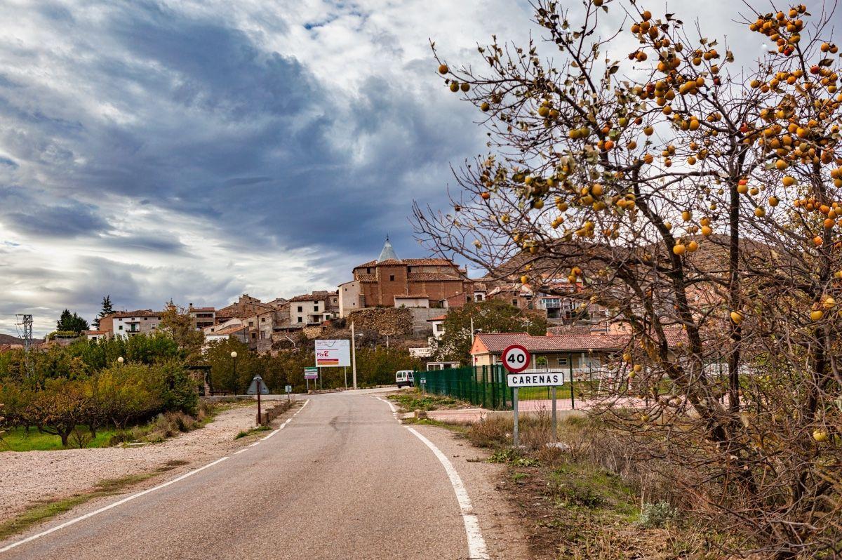 Entrada del municipio de Carenas en la provincia de Zaragoza