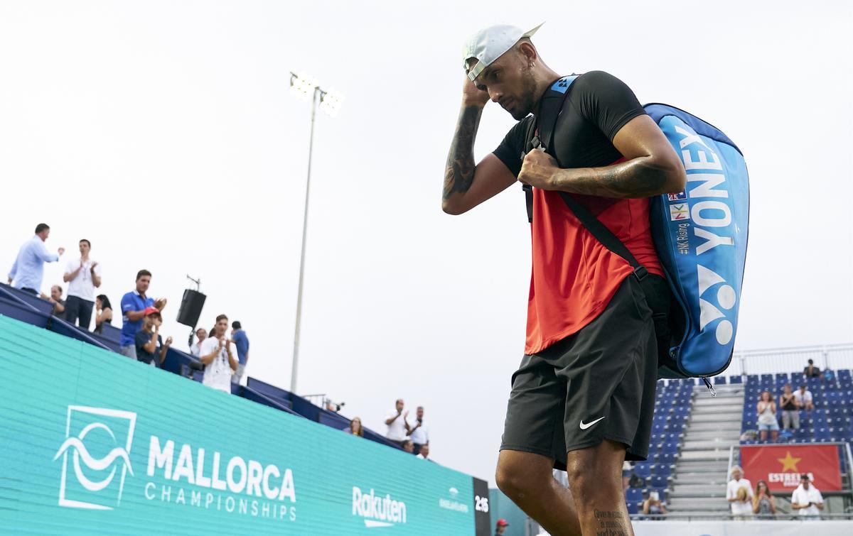 Kyrgios superó a Lajovic en su primer y único partido en Mallorca este año.