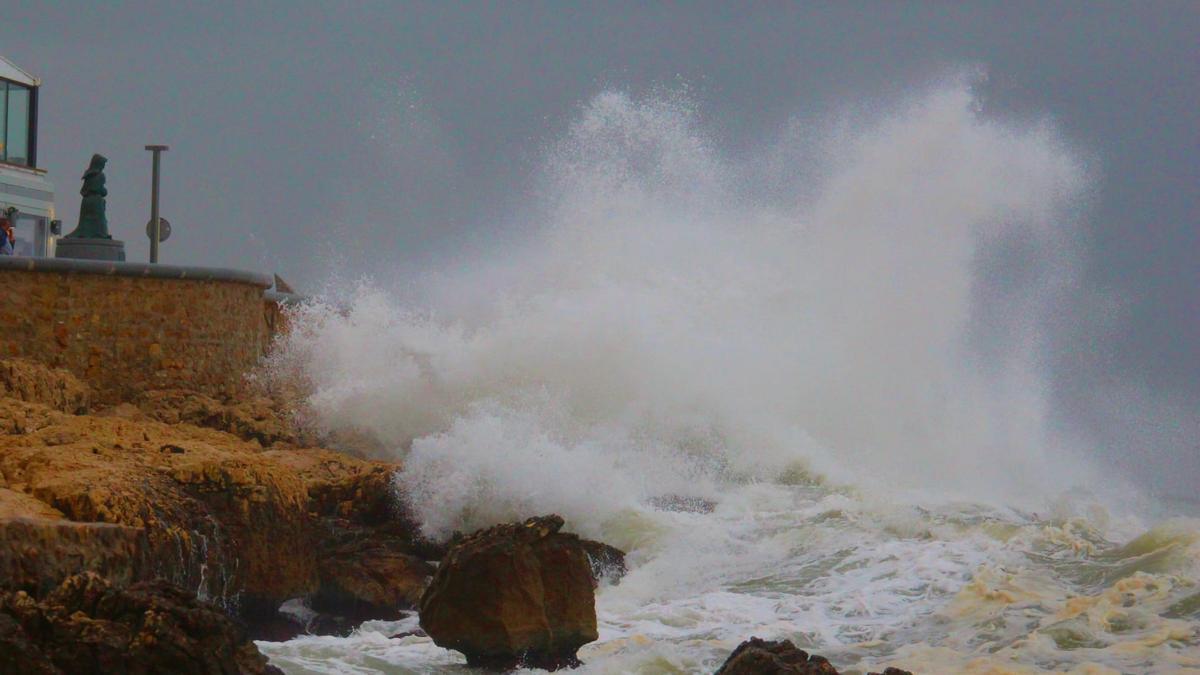 Dia de fort onatge a la Costa Brava