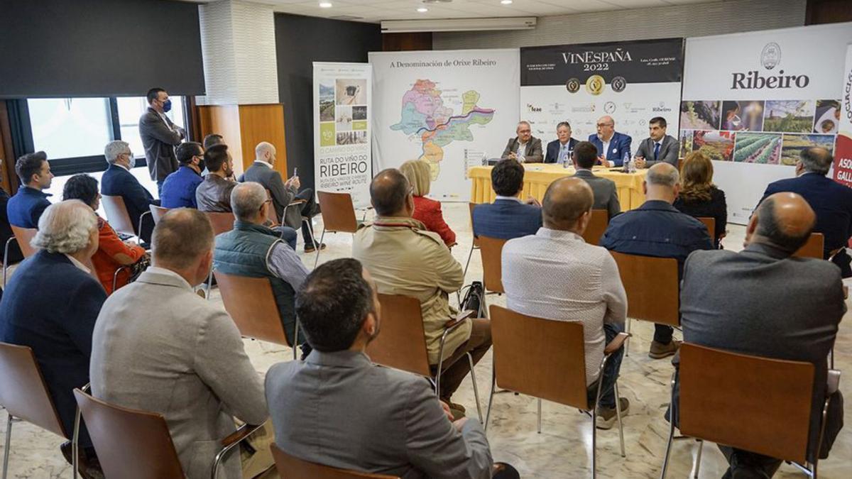 Inauguración de ‘VinEspaña’, ayer en Laias. |   // FDV