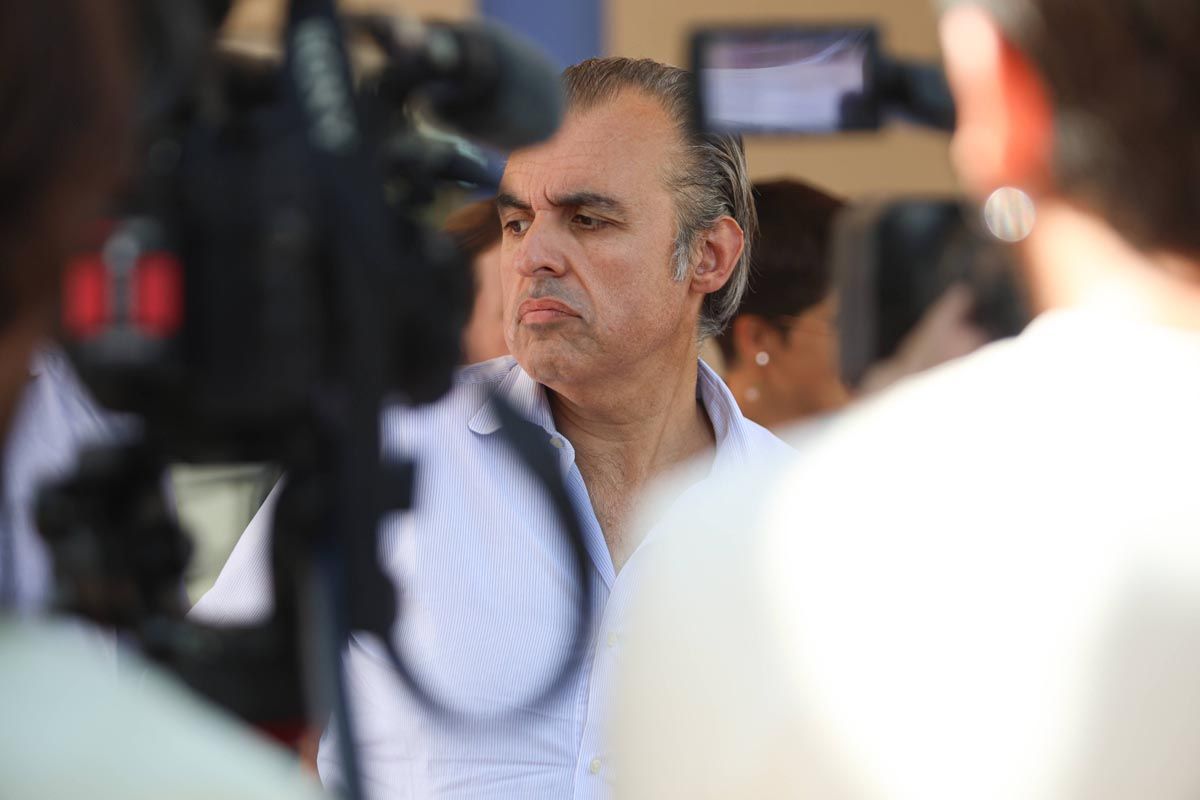 La visita al colegio Can Misses tras las inundaciones, en imágenes