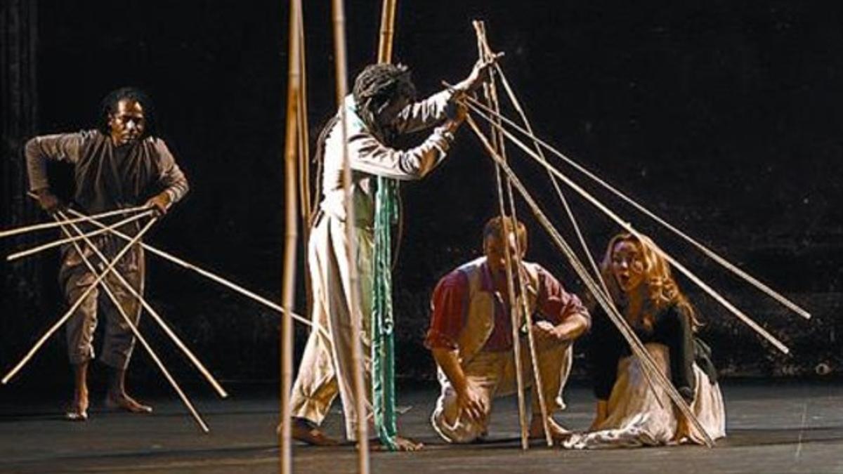 Una escena de 'Une flüte enchantée', de Peter Brook.