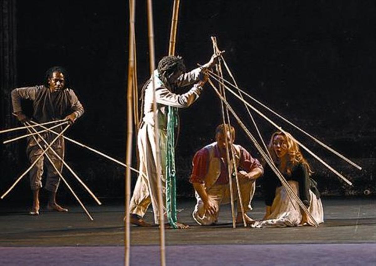 Una escena d’’Une flûte enchantée’, de Peter Brook.