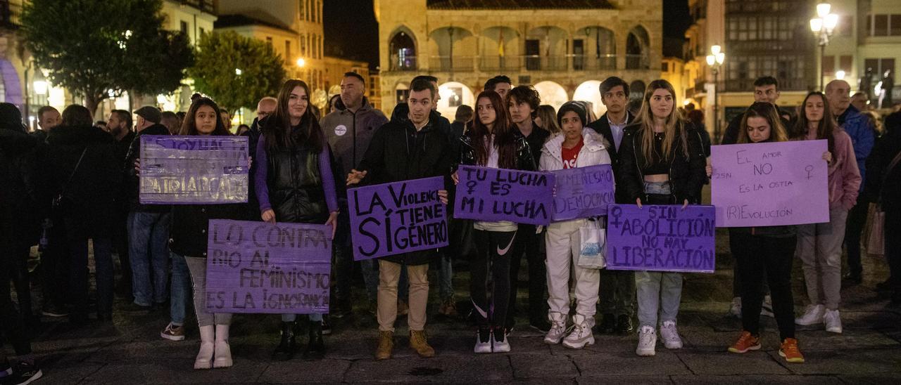 Manifestación del 25N en Zamora capital