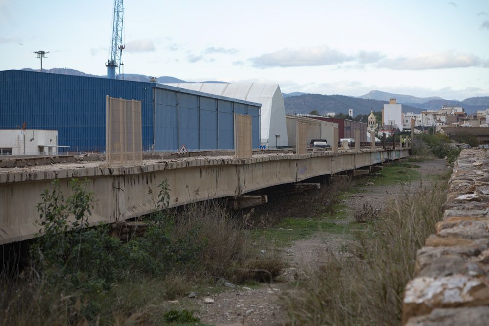 Inicio de las obras en el Pantalán del Port de Sagunt.