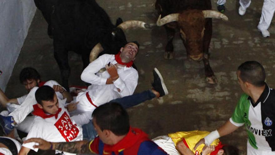 Dos valencianos, en estado grave tras ser corneados en San Fermín