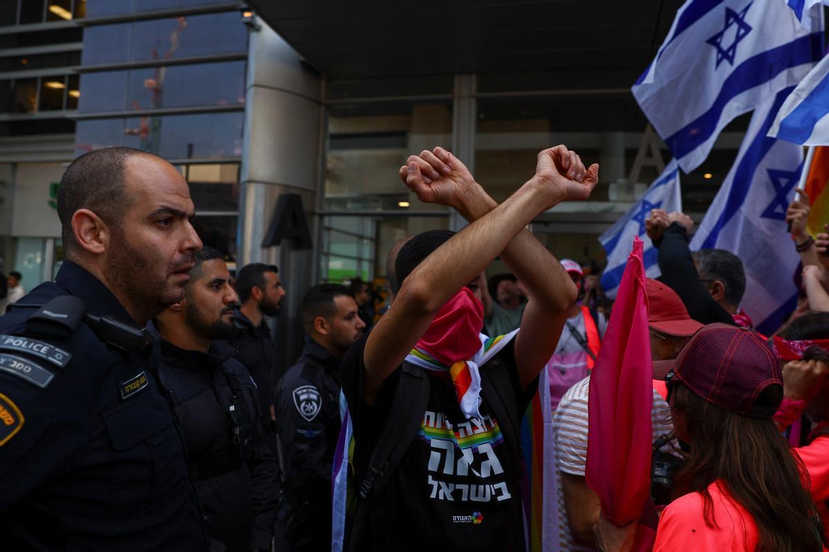 Protestas en Tel Aviv por la polémica reforma judicial del Gobierno de Netanyahu