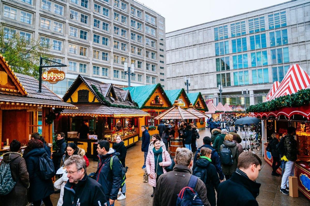 Mercado de Navidad en Alexanderplatz, Berlín