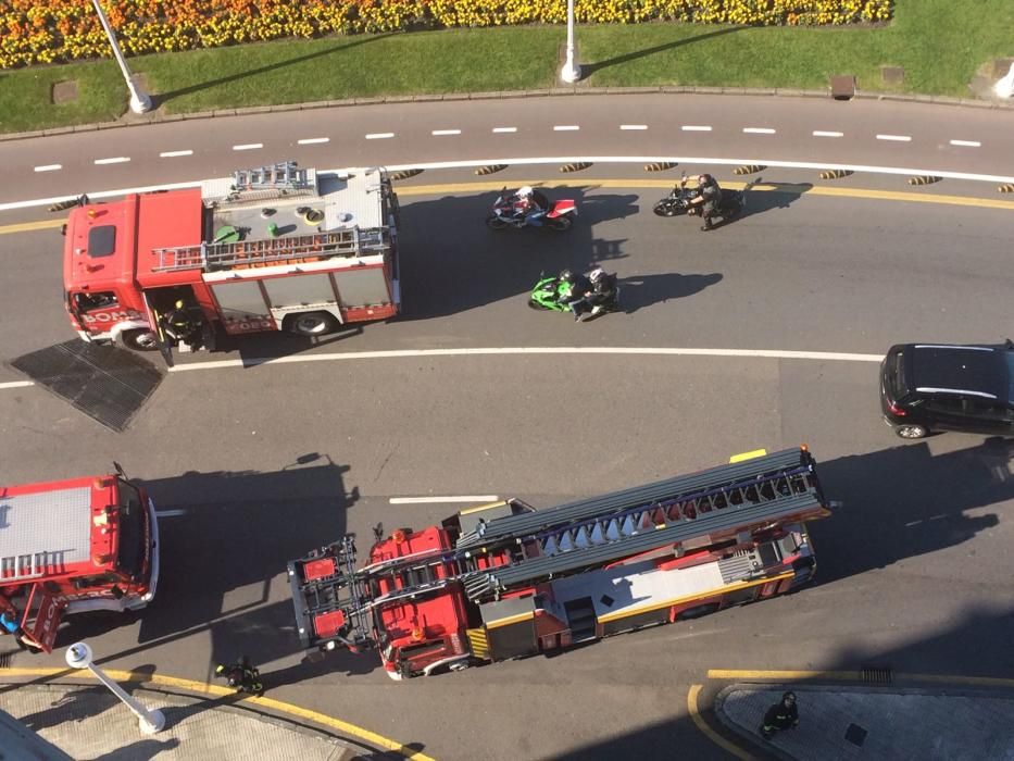 Incendio en un restaurante de Gijón