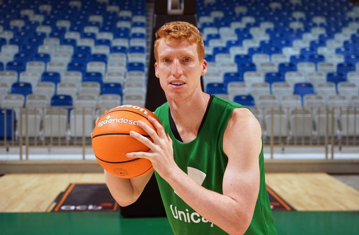 MLG 29-05-2025.-Alberto Díaz, jugador del Unicaja CB en un momento de la entrevista
