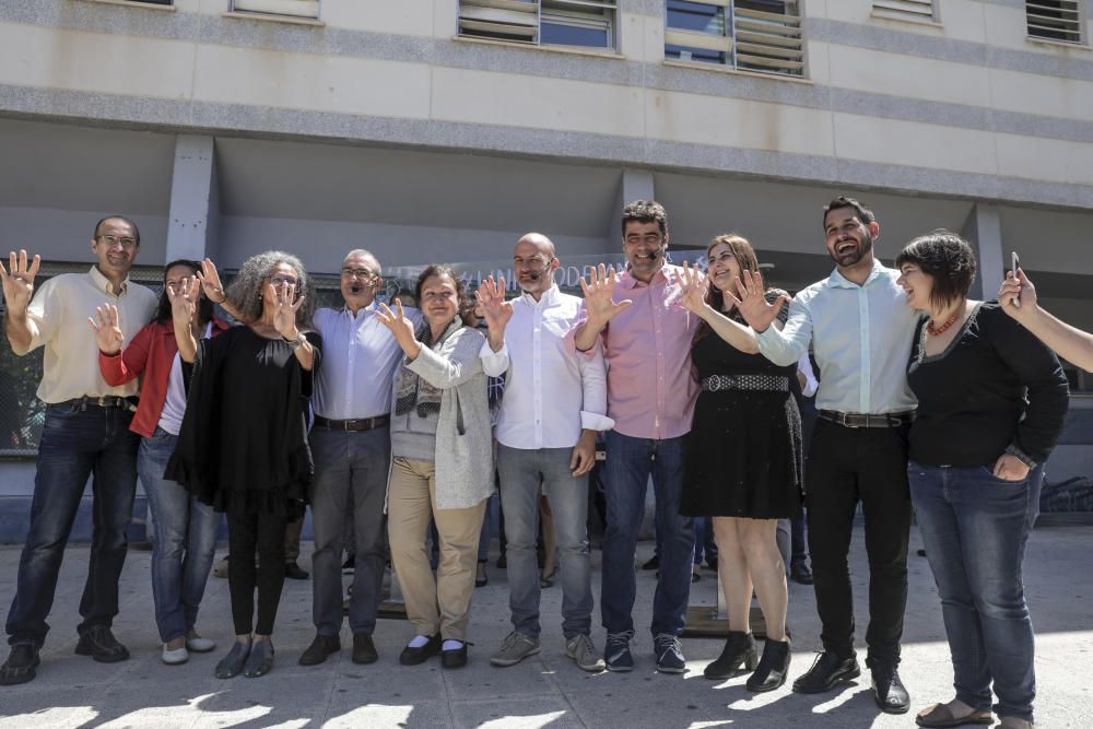 Presentación de la candidatura de Podemos, Més y Esquerra Unida